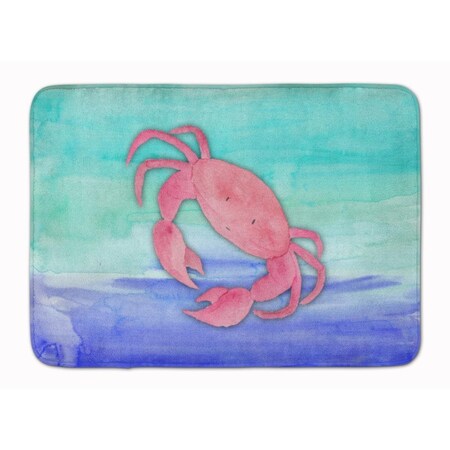 Carolines Treasures Crab Watercolor Machine Washable Memory Foam Mat BB7420RUG